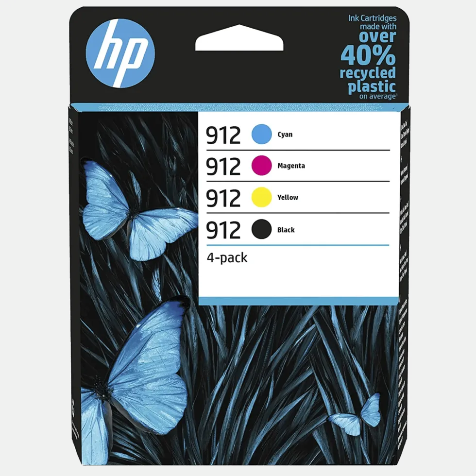 HP 912 Blekkpatroner 4-pk.