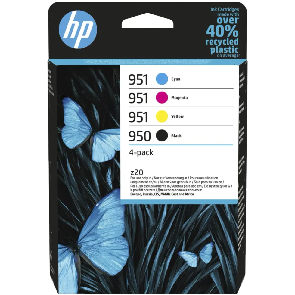 HP 950 og 951 Blekkpatroner 4-pk.