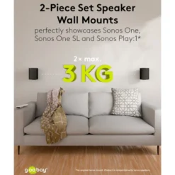 Høyttalerfeste for Sonos One og One SL Svart