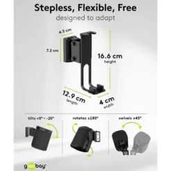 Høyttalerfeste for Sonos One og One SL Svart