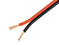 Høyttalerkabel OFC 1,5 mm², svart/rød 10 m