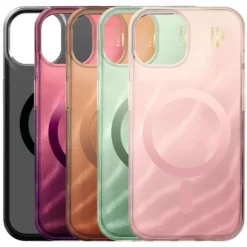 IDEAL OF SWEDEN Clear MagSafe Case – mobildeksel til iPhone 13, 14, 15, 16e og 17e Sage Green