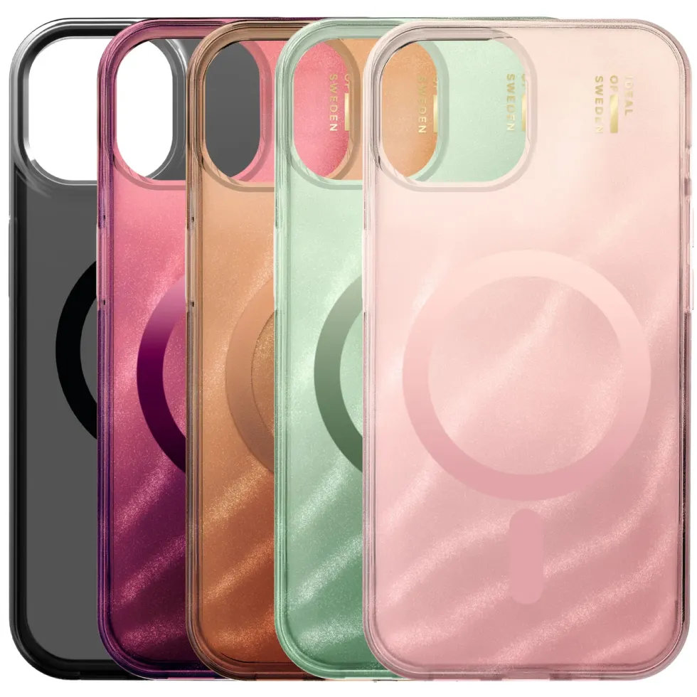 IDEAL OF SWEDEN Clear MagSafe Case – mobildeksel til iPhone 13, 14, 15, 16e og 17e Sage Green