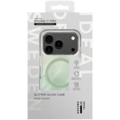 IDEAL OF SWEDEN Clear MagSafe Case – mobildeksel til iPhone 17 Pro Sage Green