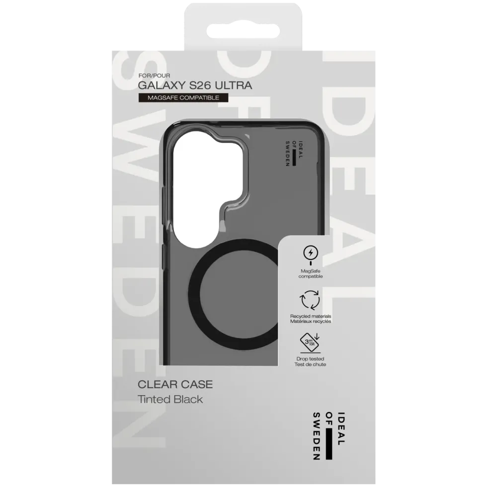 IDEAL OF SWEDEN Clear MagSafe Case – mobildeksel til Galaxy S26 Ultra Tinted Black