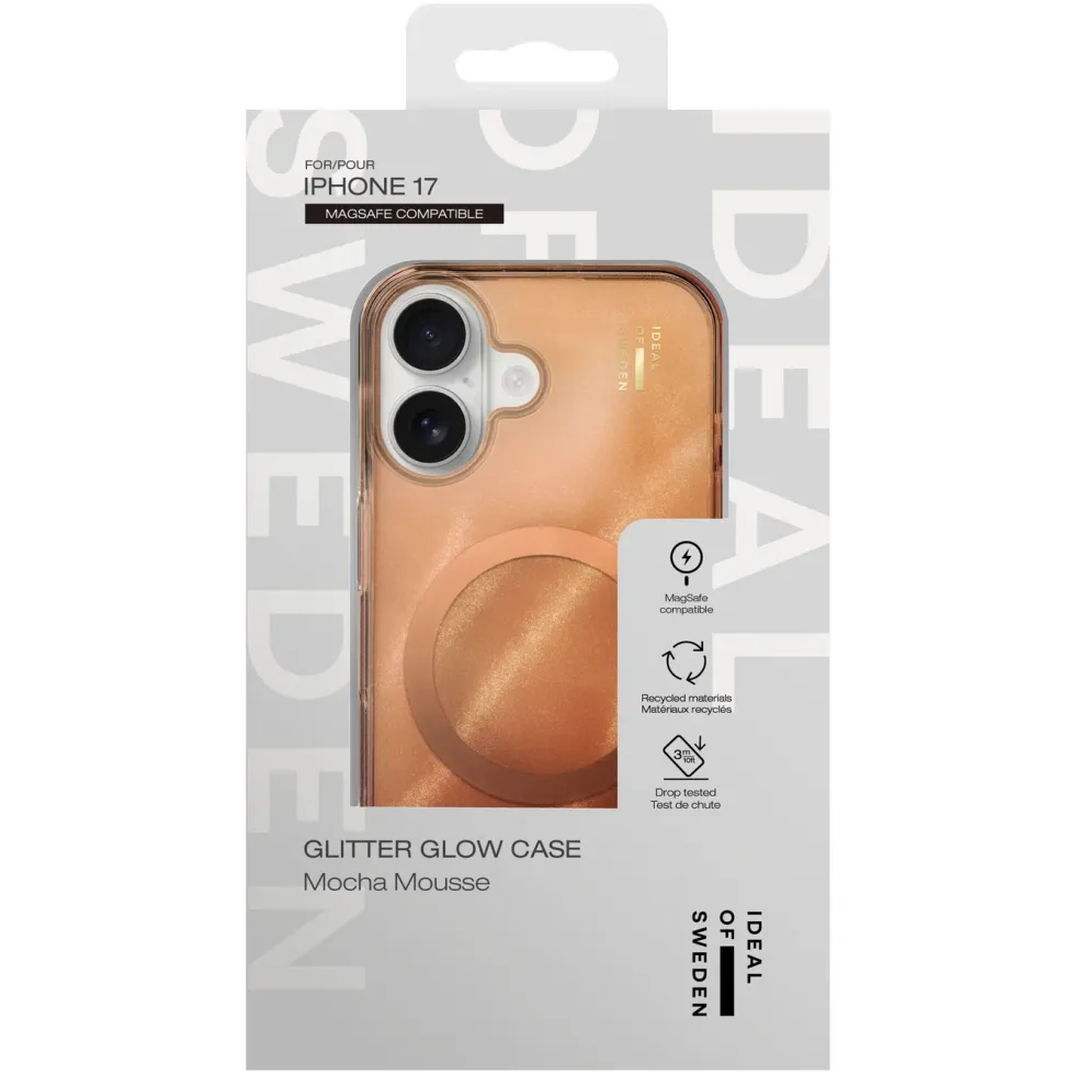 IDEAL OF SWEDEN Clear MagSafe Case – mobildeksel til iPhone 17 Mocha Mousse