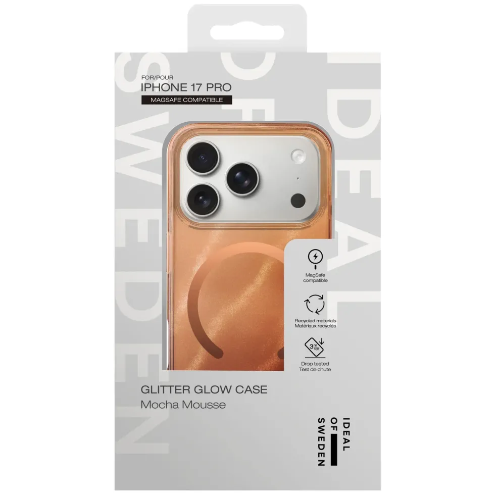IDEAL OF SWEDEN Clear MagSafe Case – mobildeksel til iPhone 17 Pro Mocha Mousse