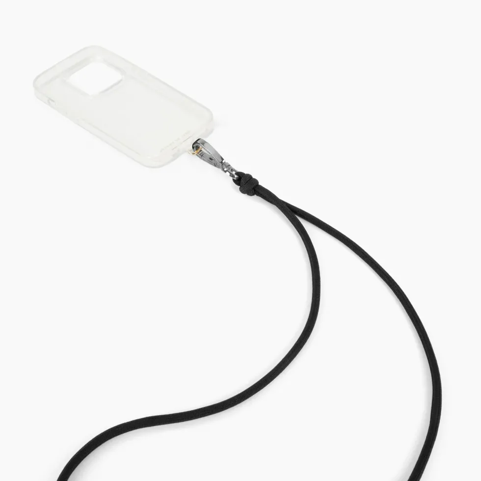 IDEAL OF SWEDEN Cord Phone Strap – justerbar mobilreim Svart