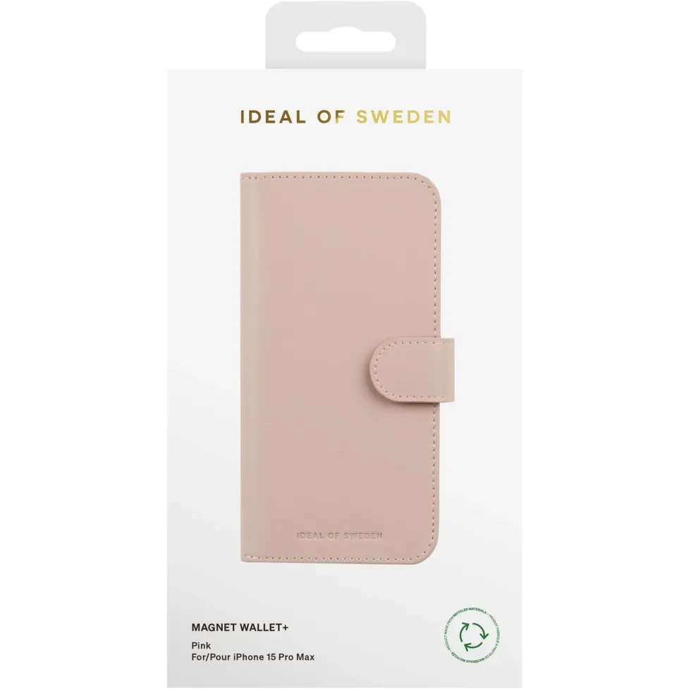 IDEAL OF SWEDEN Magnet Wallet+ for iPhone 15 Pro Max Rosa