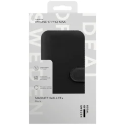 IDEAL OF SWEDEN Magnet Wallet+ - lommebokdeksel til iPhone 17 Pro Max Black