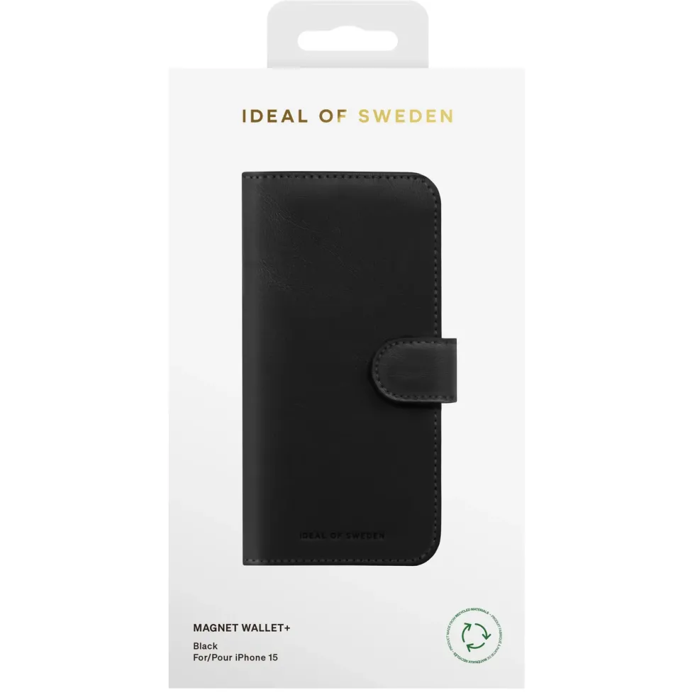 IDEAL OF SWEDEN Magnet Wallet+ for iPhone 15 Svart