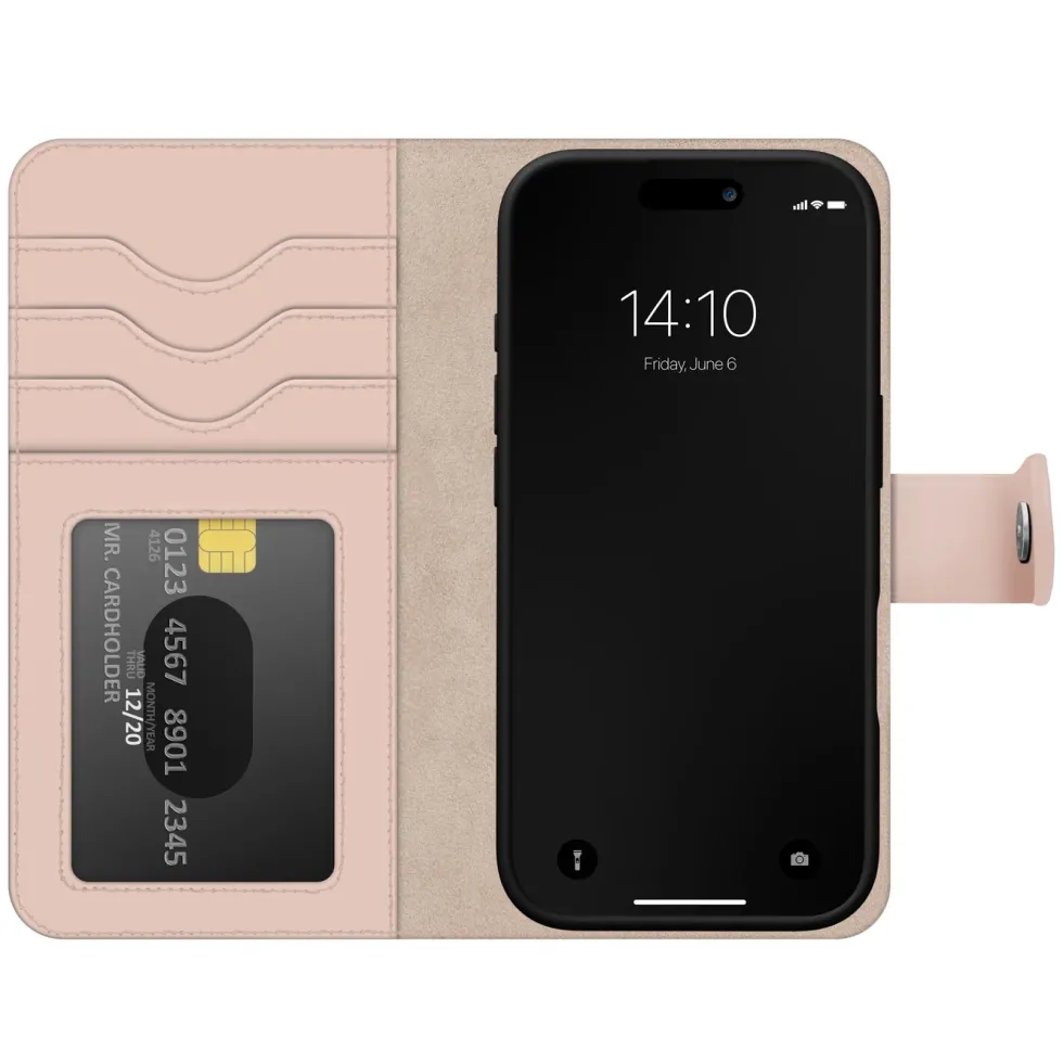 IDEAL OF SWEDEN Magnet Wallet+ - lommebokdeksel til iPhone 17 Pro Max Pink