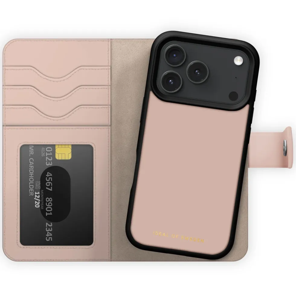 IDEAL OF SWEDEN Magnet Wallet+ - lommebokdeksel til iPhone 17 Pro Max Pink