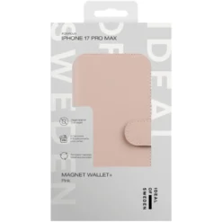 IDEAL OF SWEDEN Magnet Wallet+ - lommebokdeksel til iPhone 17 Pro Max Pink