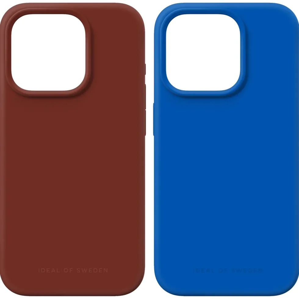 IDEAL OF SWEDEN Silikondeksel for iPhone 15 Pro Cobalt Blue