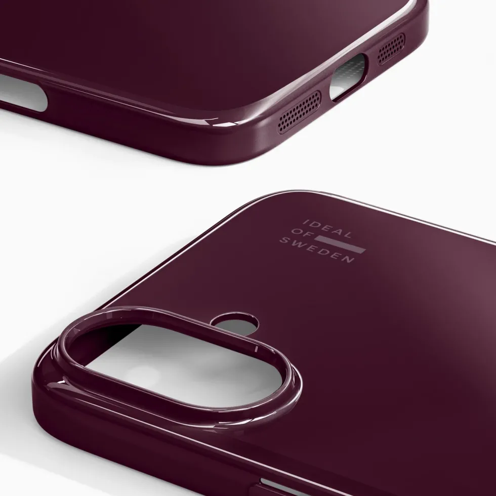 IDEAL OF SWEDEN Slim MagSafe Case – mobildeksel til iPhone 16 Glossy Cherry
