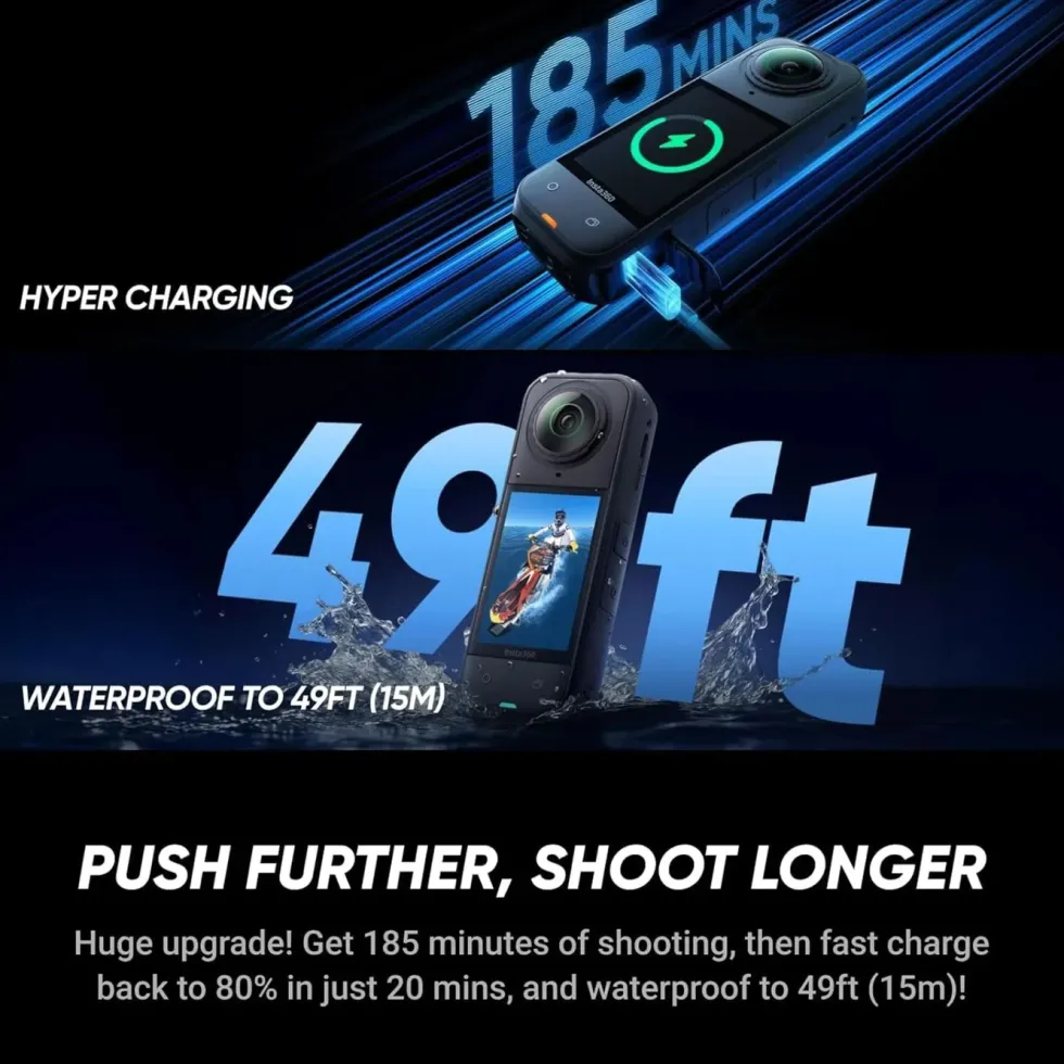 Insta360 X5 Essentials Bundle – actionkamera med 360° video