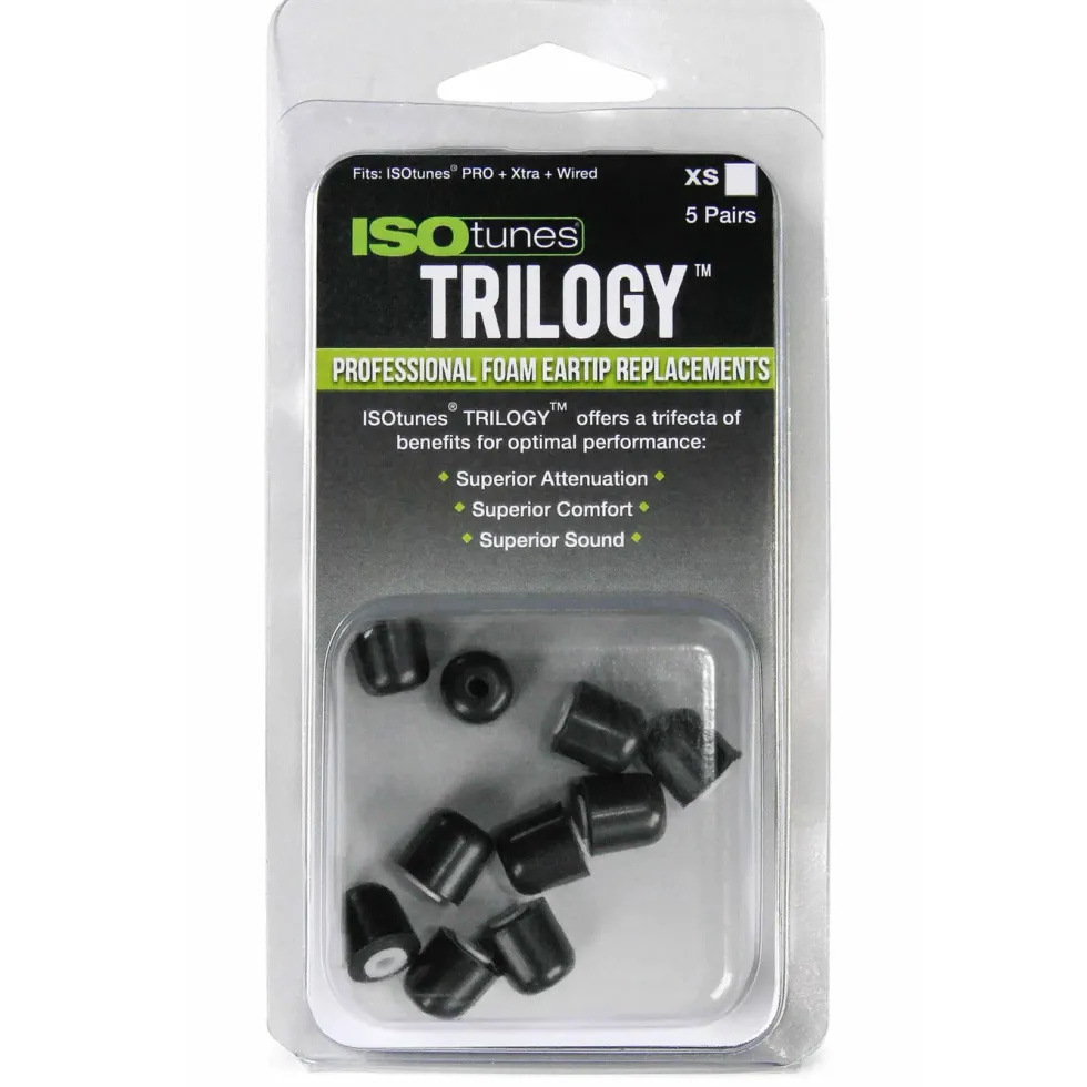 Isotunes Skumgummiputer 5-pk. XS