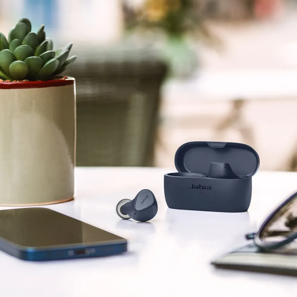 Jabra Elite 4 Trådløse hodetelefoner Navy
