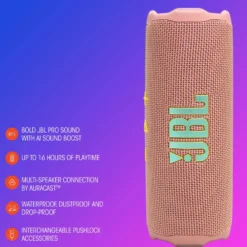 JBL Flip 7 Portabel trådløs høyttaler Rosa