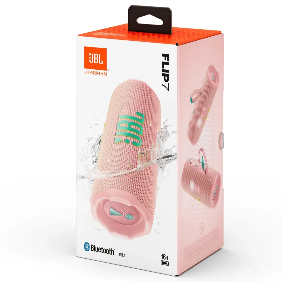 JBL Flip 7 Portabel trådløs høyttaler Rosa