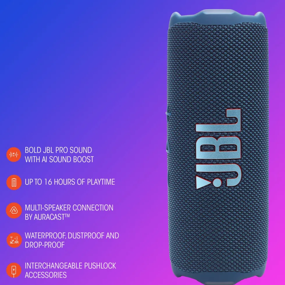 JBL Flip 7 Portabel trådløs høyttaler Blå