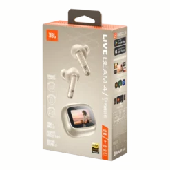 JBL Live Beam 4 trådløse in-ear-hodetelefoner Champagne