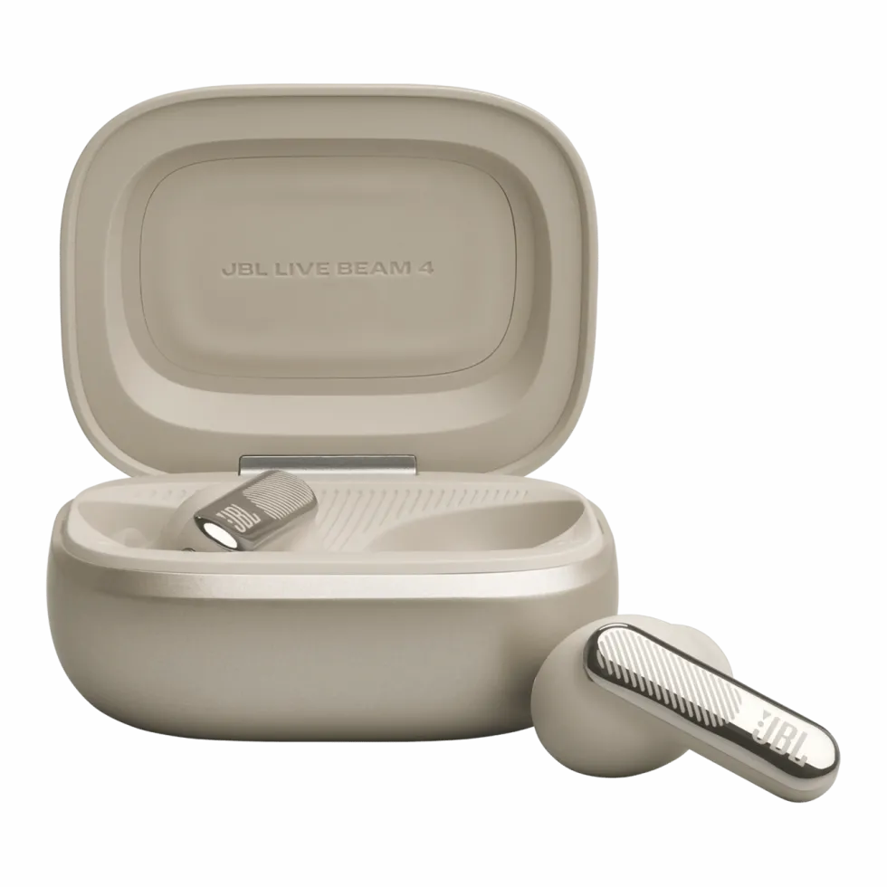 JBL Live Beam 4 trådløse in-ear-hodetelefoner Champagne