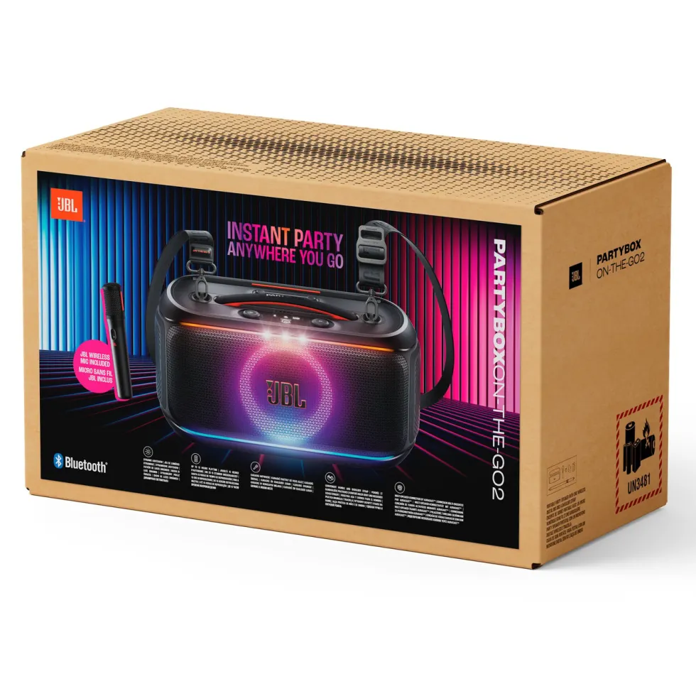 JBL PartyBox On-The-Go 2 portabel partyhøyttaler Svart