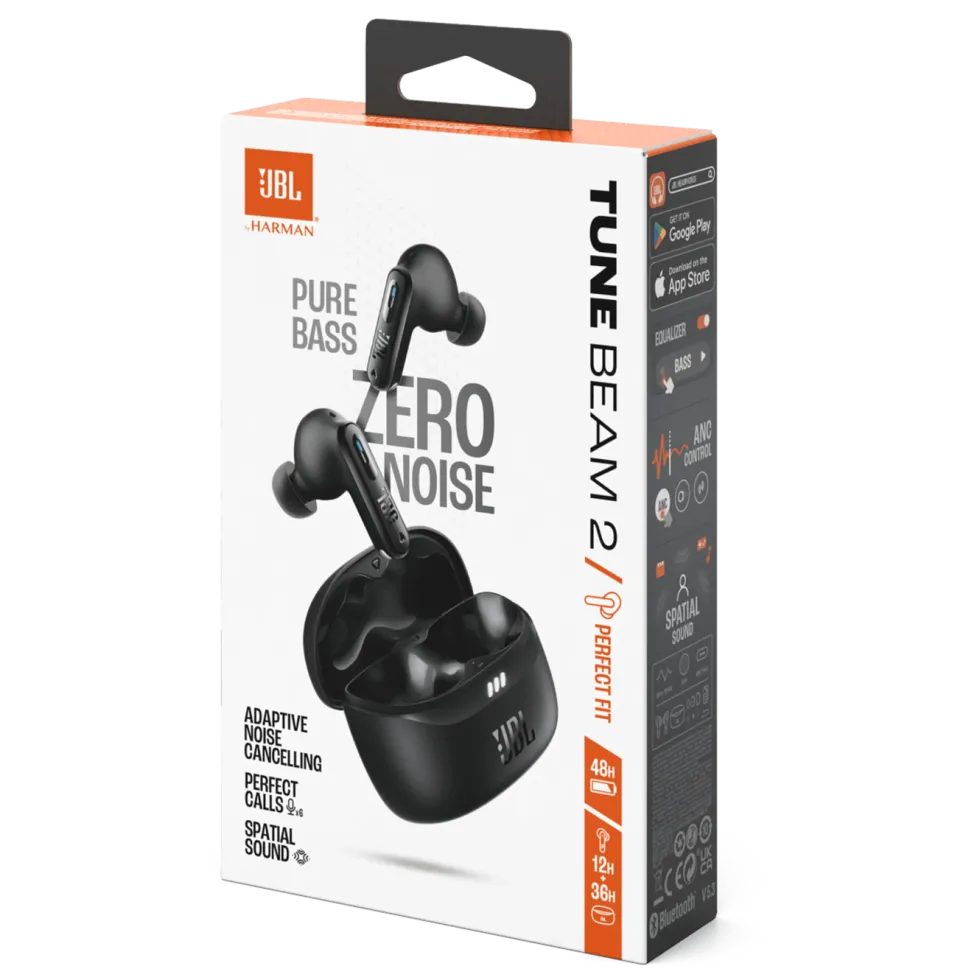 JBL Tune Beam 2 Svart