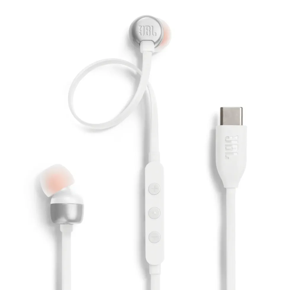 JBL Tune 310C Hodetelefoner med USB-C Hvit