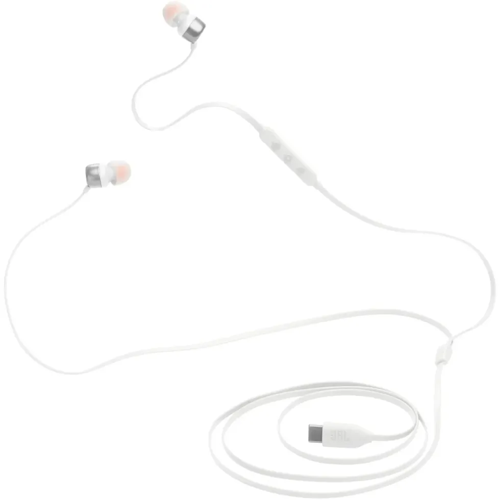 JBL Tune 310C Hodetelefoner med USB-C Hvit