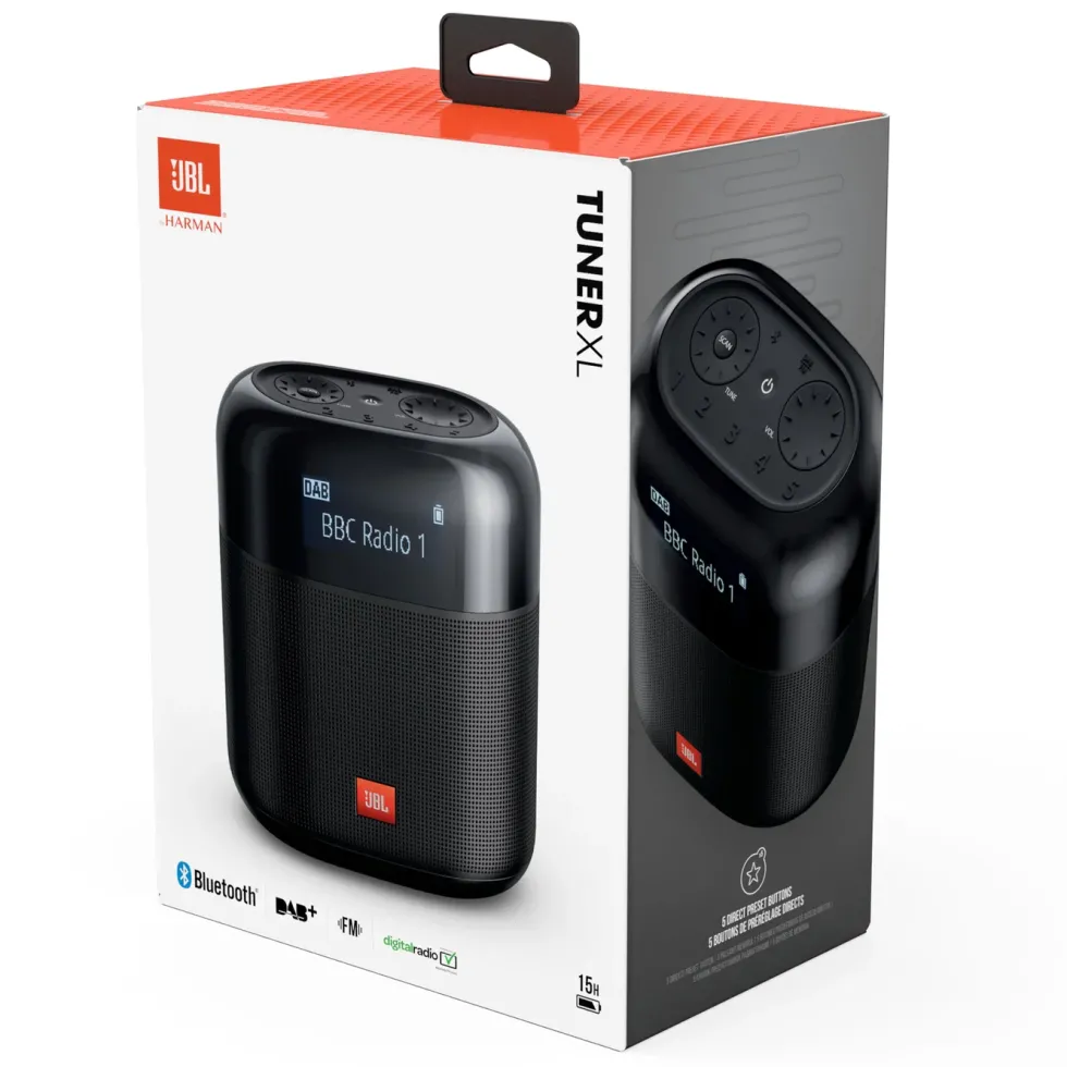 JBL Tuner XL Radio med Dab+ og Bluetooth