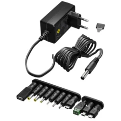 Justerbar strømadapter 3–12 V (DC) 27 W