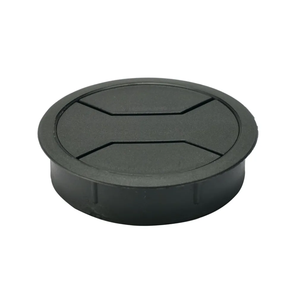 Kabelgjennomføring for bord 79 mm Svart