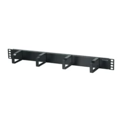 19"-kabelpanel 1U, svart