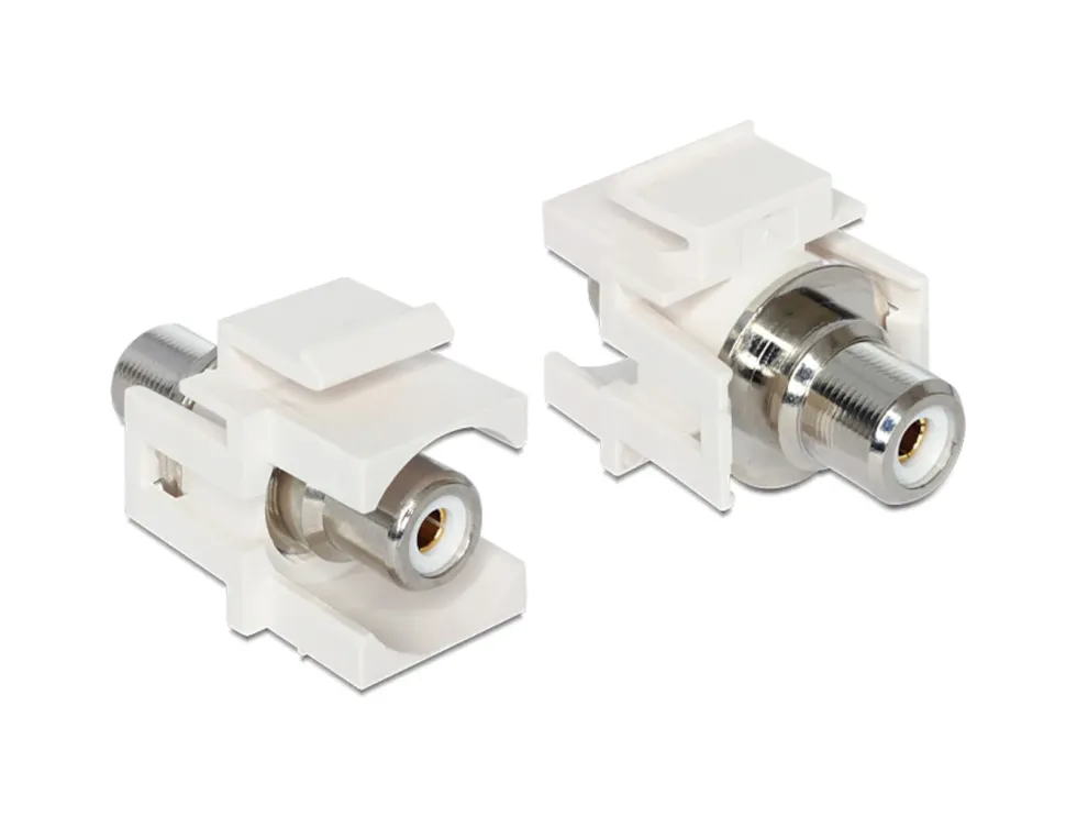 Keystone RCA-modul, rød Hvid