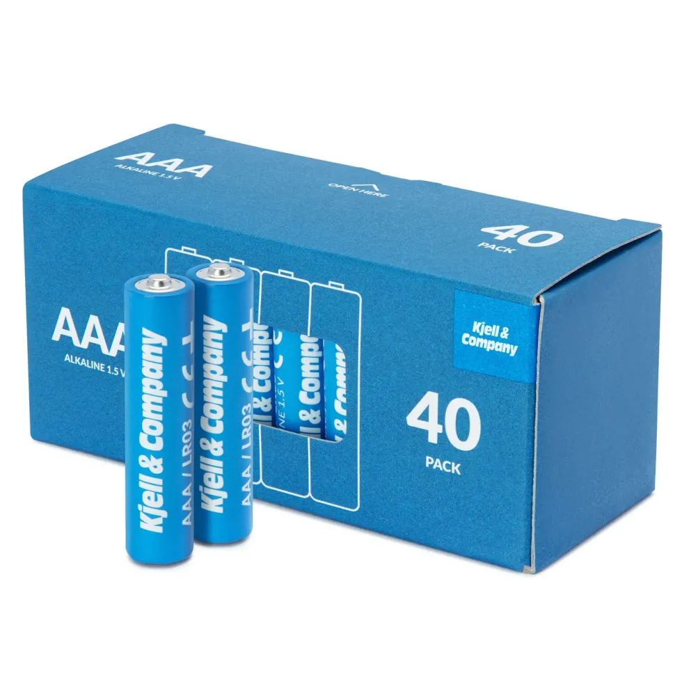 Kjell & Company AAA-batterier (LR03) 40-pk.