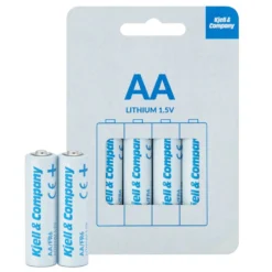 Kjell & Company AA-litiumbatterier, 4-pk.