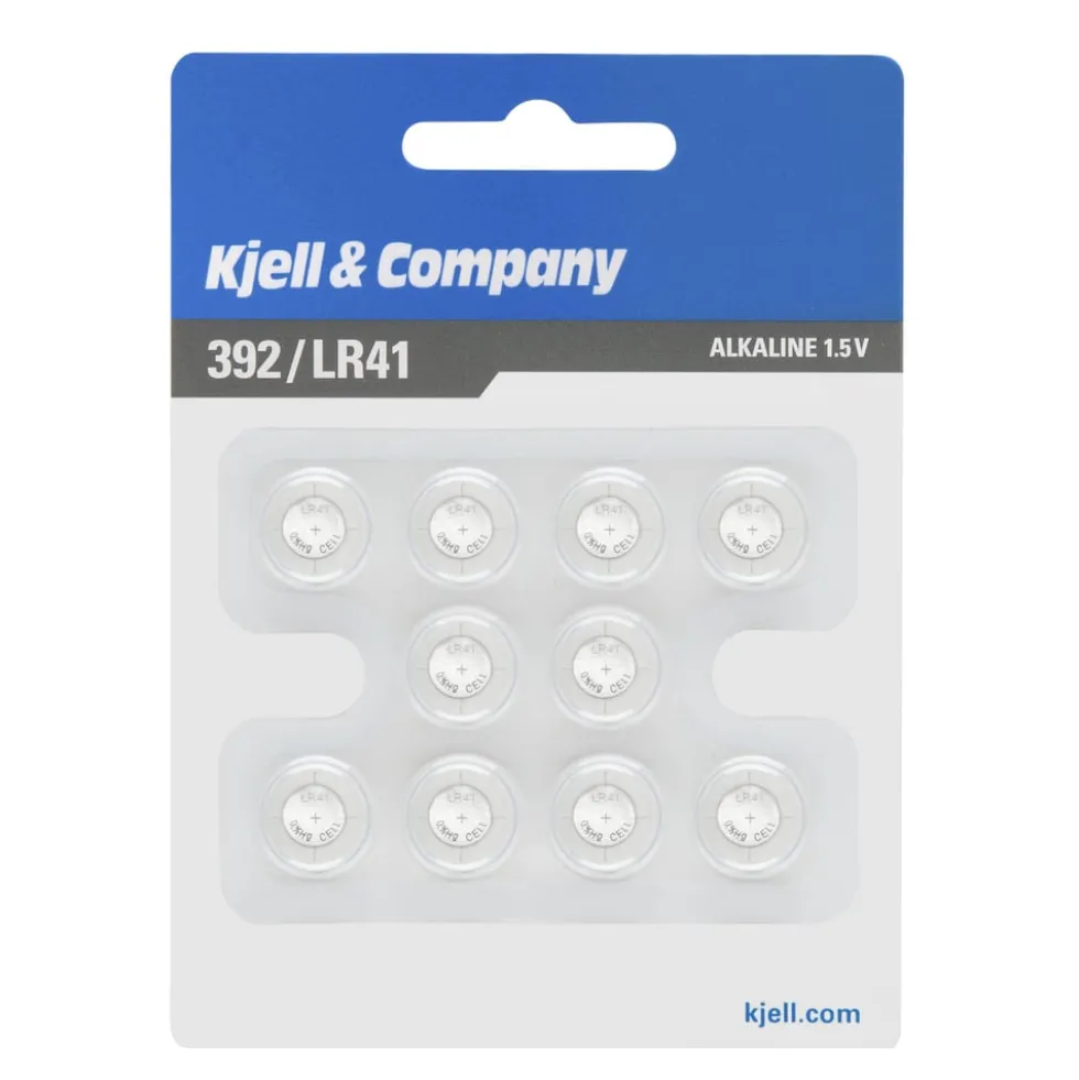 Kjell & Company Knappcellebatterier LR41 (392) 10-pk.