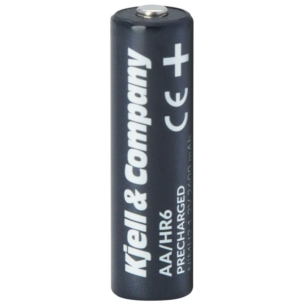 Kjell & Company Oppladbare AA-batterier 2600 mAh 4-pk.