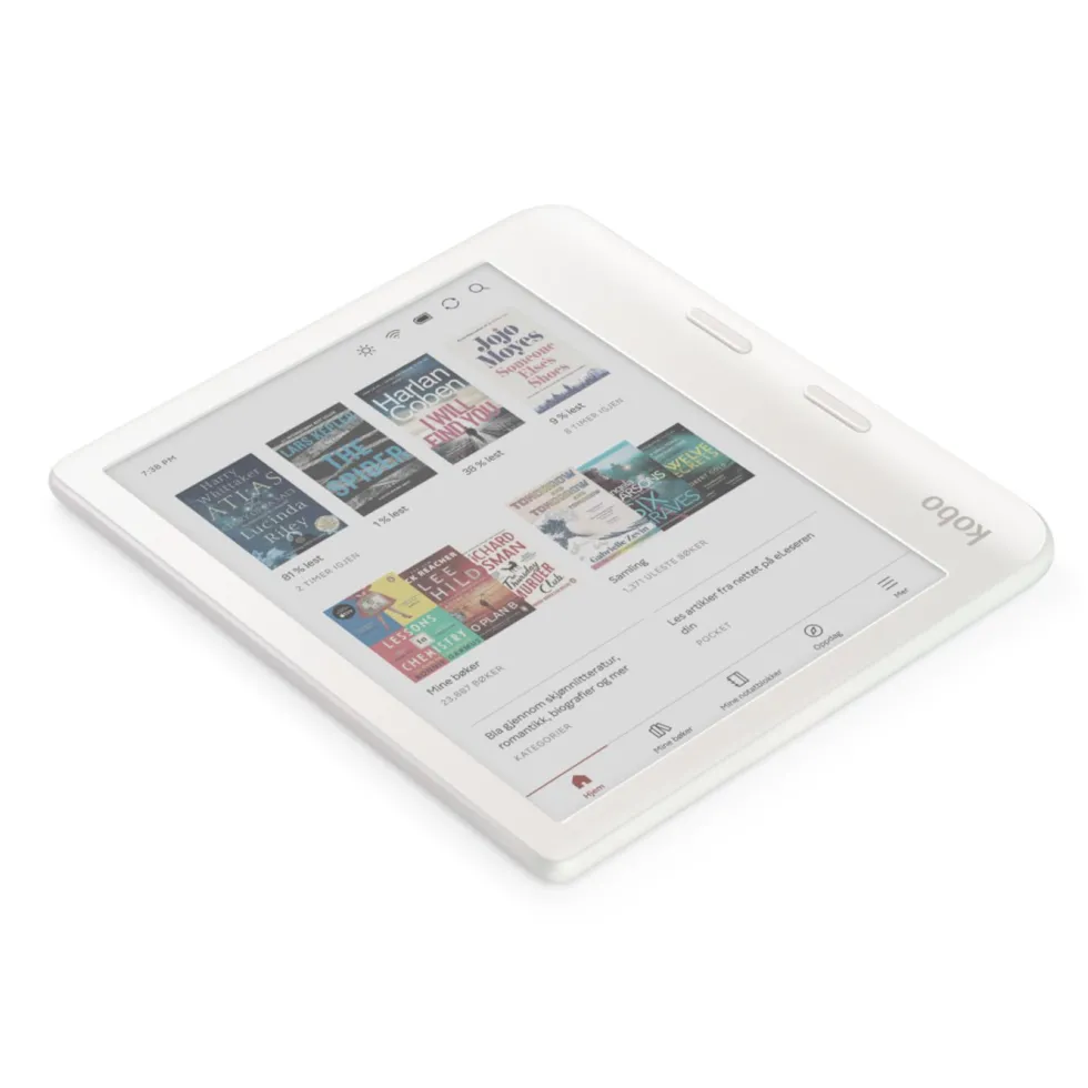 Kobo Libra Colour Lesebrett 7" Hvit