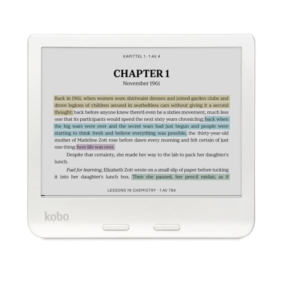 Kobo Libra Colour Lesebrett 7" Hvit