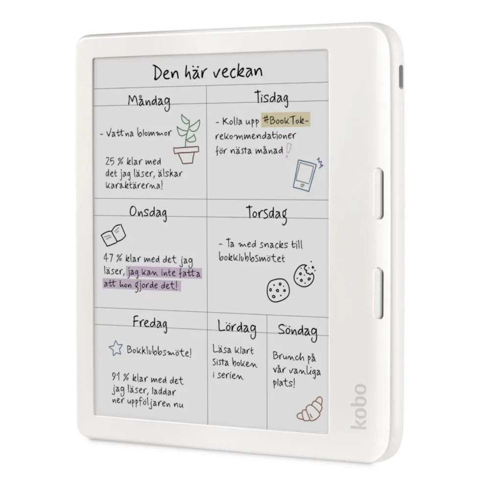 Kobo Libra Colour Lesebrett 7" Hvit