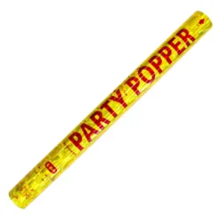 Konfettikanon med papirremser XL Gull