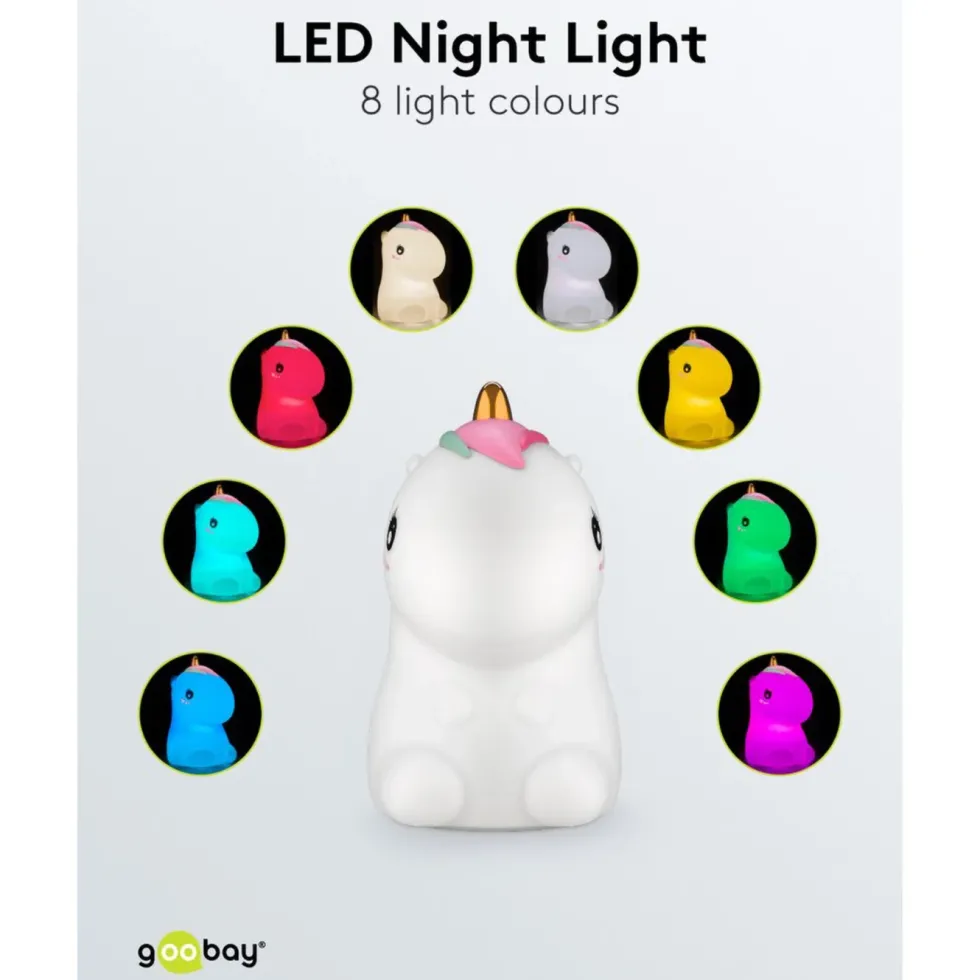 LED-nattlys Enhjørning