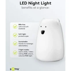 LED-nattlys Isbjørn