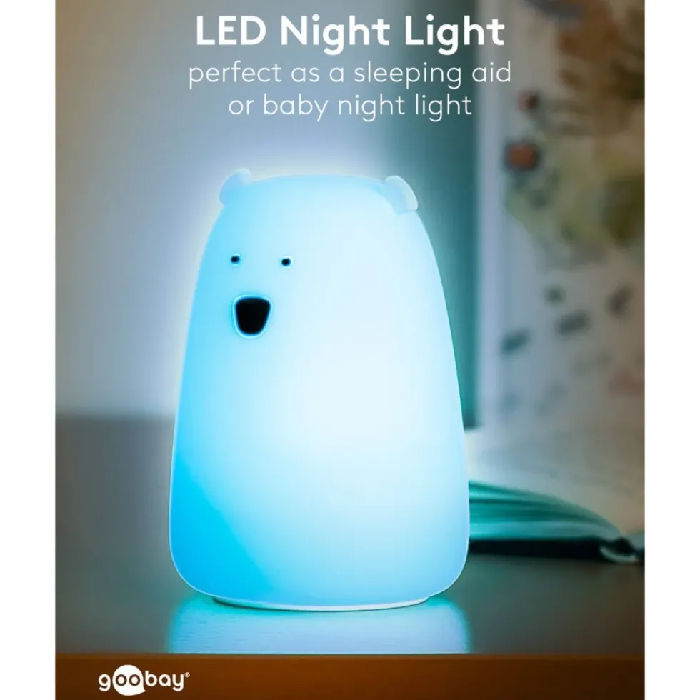 LED-nattlys Isbjørn