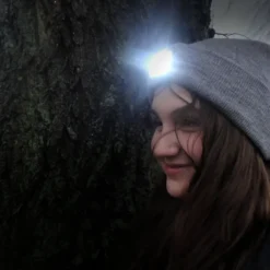 Ledsavers Lue med LED-lykt Svart