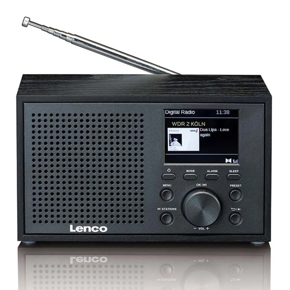 Lenco DAR-017BK DAB+ FM-radio med Bluetooth
